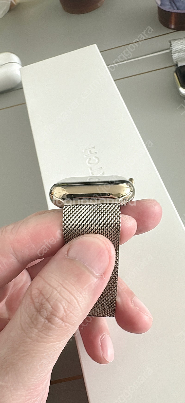 애플워치 8 골드 스테인리스 41mm 셀룰러 + 골드 ...--2