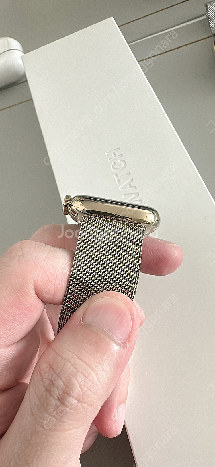 애플워치 8 골드 스테인리스 41mm 셀룰러 + 골드 ...--4