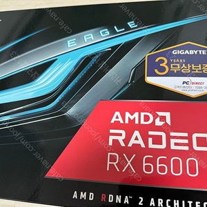 GIGABYTE 라데온 RX 6600 EAGLE D6 8GB 판매합니다