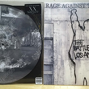 LP ; rage against the machine 레이지 어게인스트 더 머신 엘피 음반 2장 픽쳐디스크