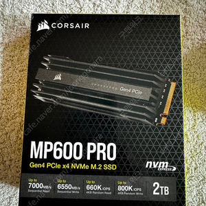 커세어 mp600 pro 2Tb 국내정품 미개봉