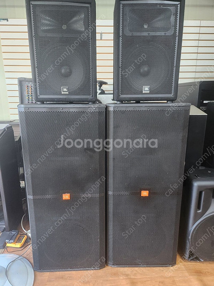 JBL AATAKA대형스피커4통가격 일괄140만원--0