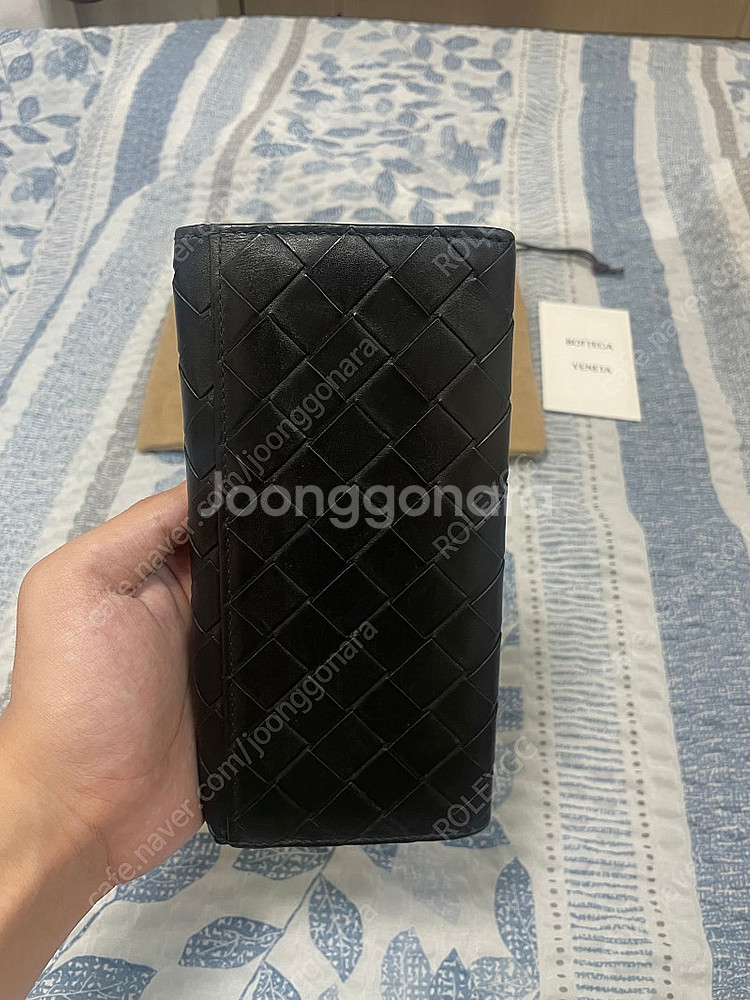보테가베네타 인트레치아토 장지갑 블랙 신형--1