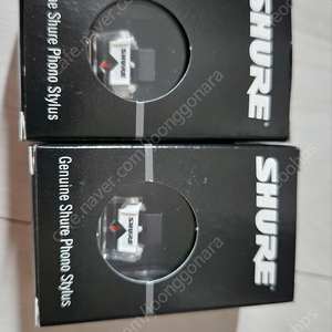 Shure 슈어 M44-7 카트리지와 바늘 + 박스풀 민트급 stylus 스타일러스 2개입니다.