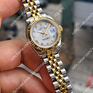 [정품] 롤렉스 여성용 데이저스트 18K 콤비 화이트로만 히든버클 (Rolex Datejust White Roman Dial 18K Two-Tone)