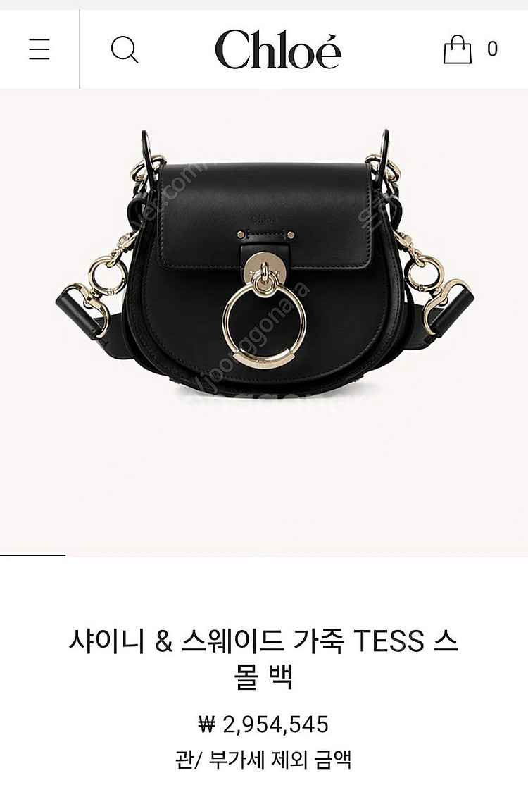 끌로에 테스백 스몰 블랙 판매--6