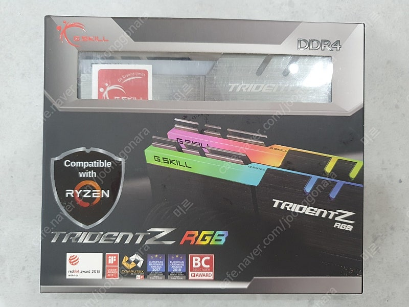 지스킬 트라이던트DDR4 3200 cl14 16G(8*2)판매합니다.--0
