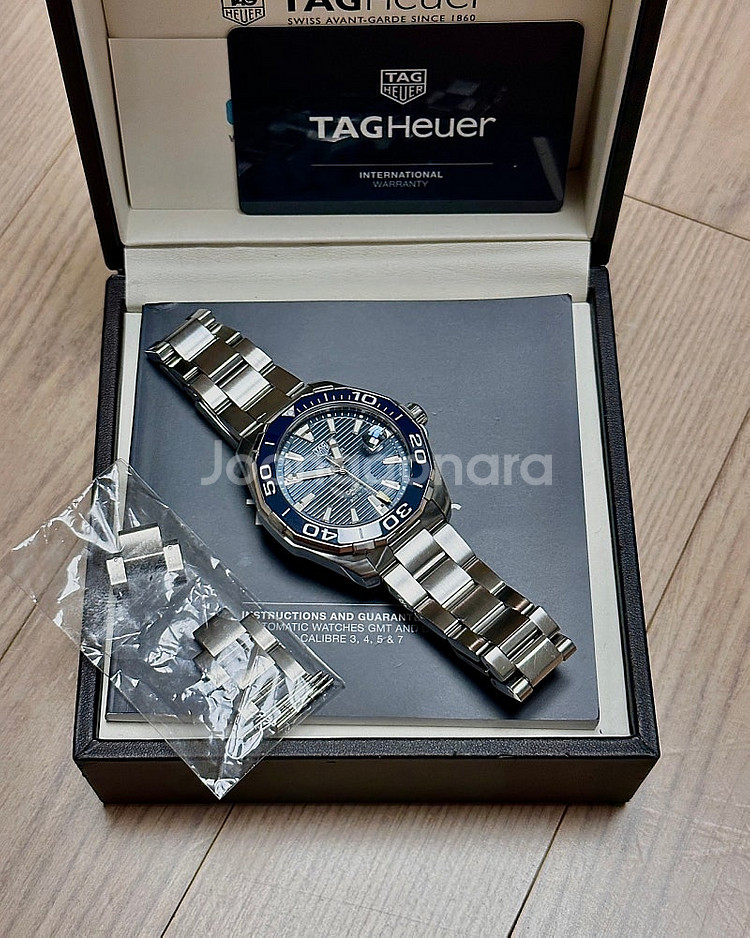 태그호이어 아쿠아레이서300 오토매틱 청판 43mm--0
