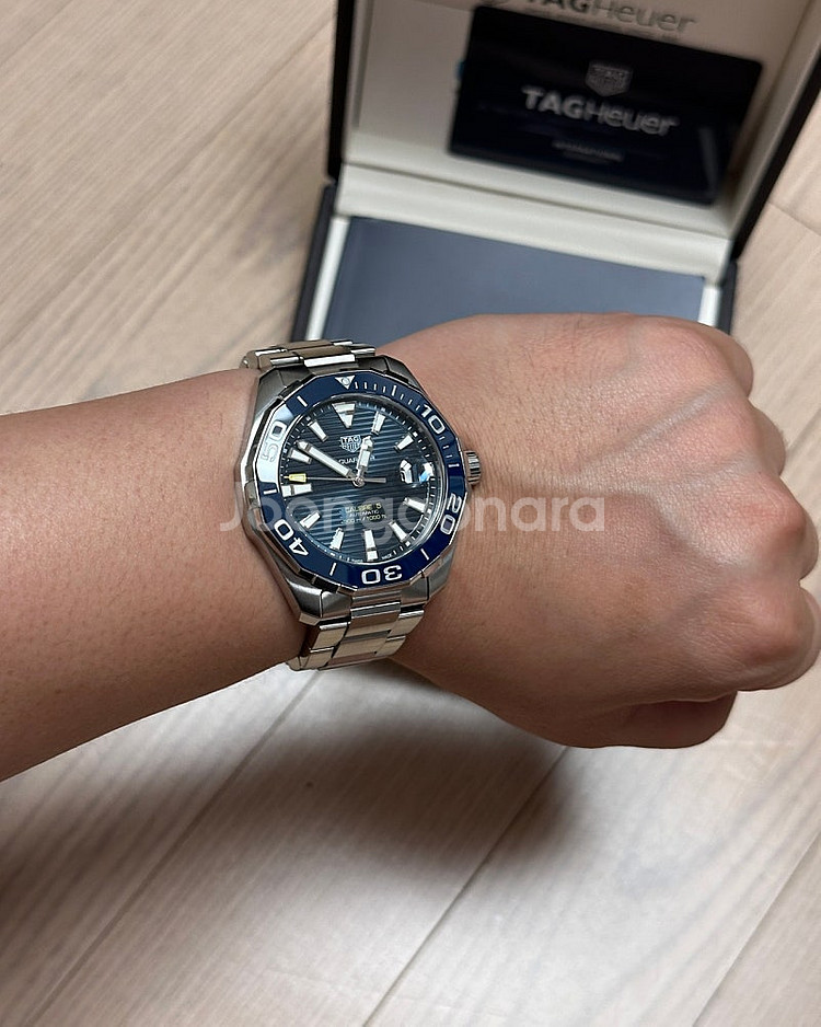 태그호이어 아쿠아레이서300 오토매틱 청판 43mm--2