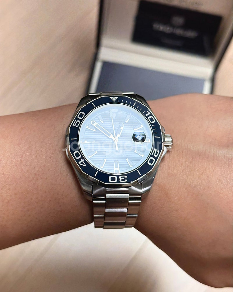 태그호이어 아쿠아레이서300 오토매틱 청판 43mm--5