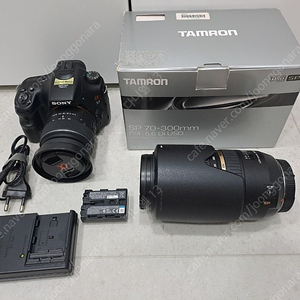 신품급 소니 a57 DSLT(DSLR) 렌즈2종(번들+탐론 70-300 슈퍼마원줌)