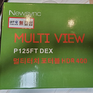 Newsync P125FT DEX 멀티터치 포터블 HDR 400