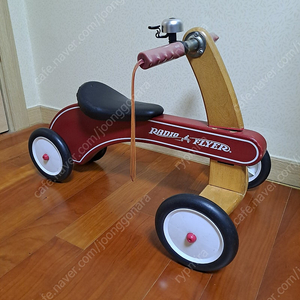 [ 영국산 ] RADIO FLYER TINY TRIKE 레디오 플레이어 목재 사륜 자전거 클래식 앤틱 빈티지 소품