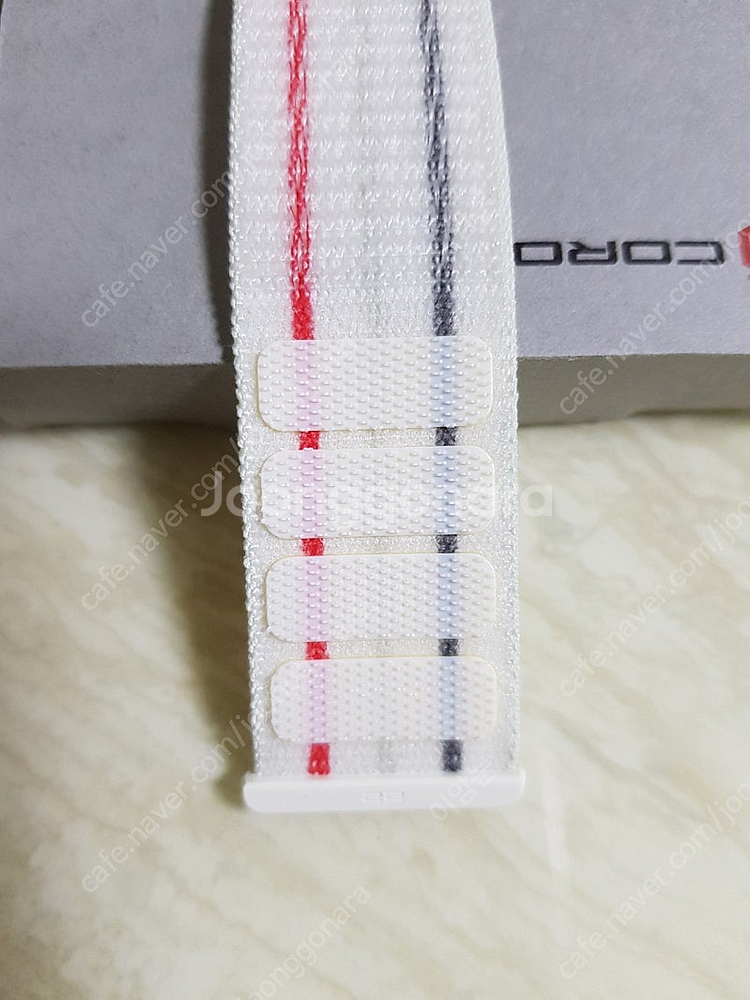 코로스 페이스3 나일론 밴드(스트랩) 화이트 22mm/...--4