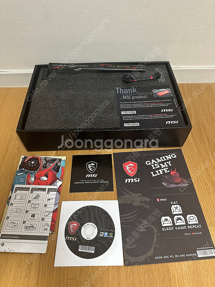 MSI RTX2080 트라이프로저 박스+구성품 팝니다--2