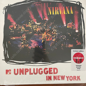 너바나 mtv unplugged lp(purple)