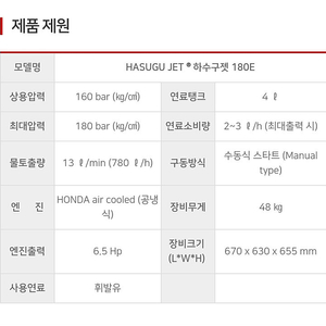 경기도 시흥 성보하이드로 하수구 배관 고압 세척기 (엔진)