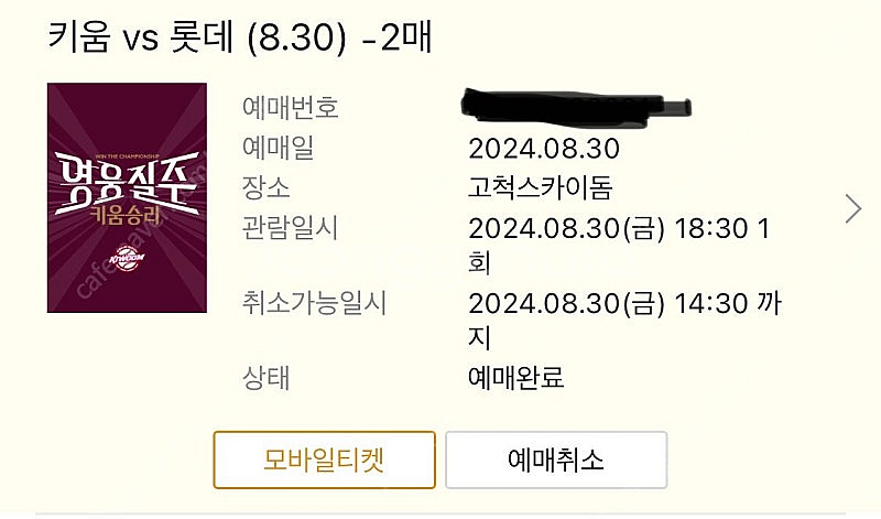 8.30일 롯데 키움 416 2연석--0