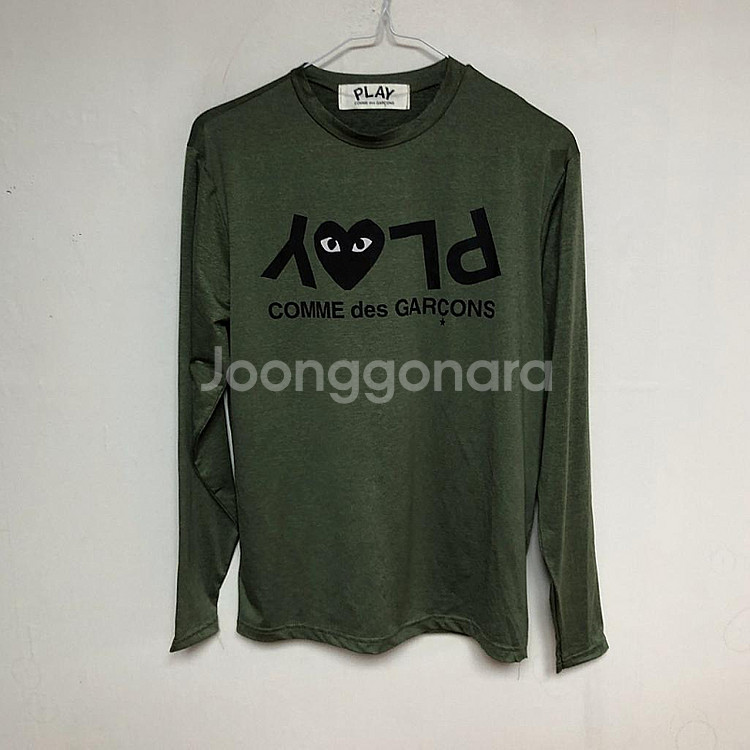 꼼데가르송 남성 봄가을 긴팔티 90S--1