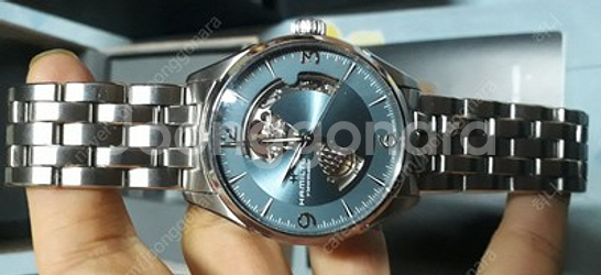 해밀턴 오픈하트 최신형 아이스블루 42mm 2020년산...--1