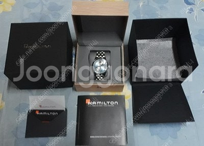 해밀턴 오픈하트 최신형 아이스블루 42mm 2020년산...--5