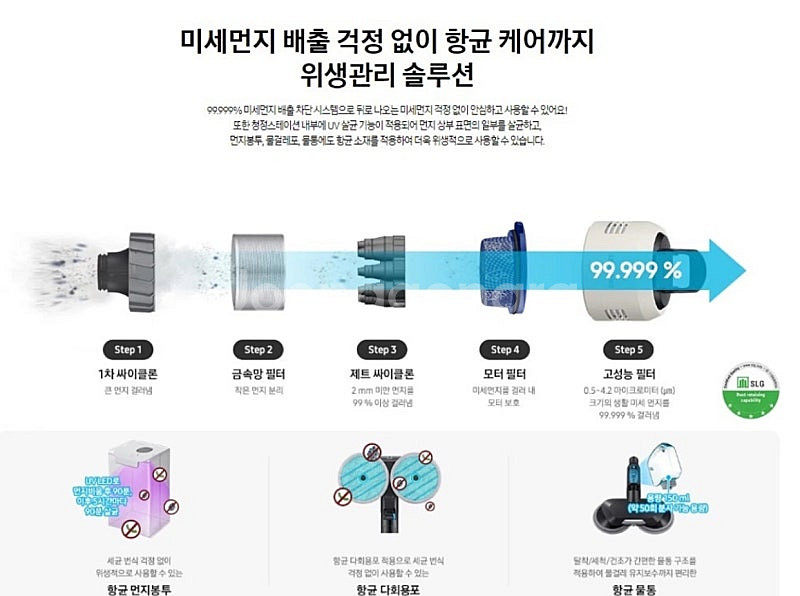 [미개봉 새상품] 삼성 비스포크 AI 무선청소기 (고온...--8