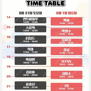 2024 KT 보야지 투 자라섬 페스티벌 토요일 1일권 2장 일괄