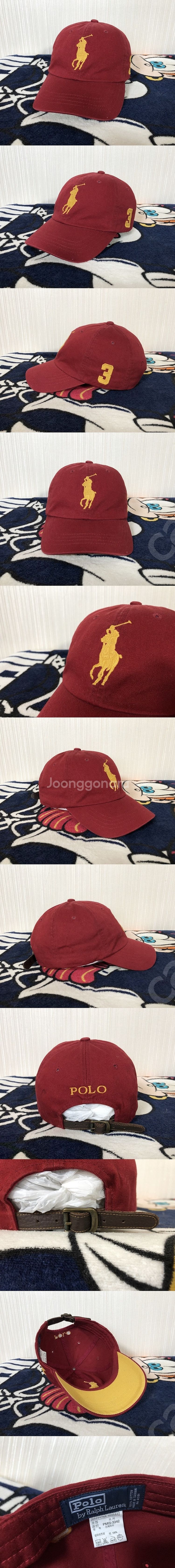 폴로(POLO)랄프로렌 빅포니볼캡/모자/버간디--0