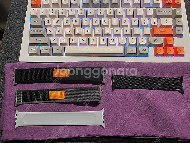 급처분) 애플워치 6 44mm 정품 스테인리스 골드 박...--9