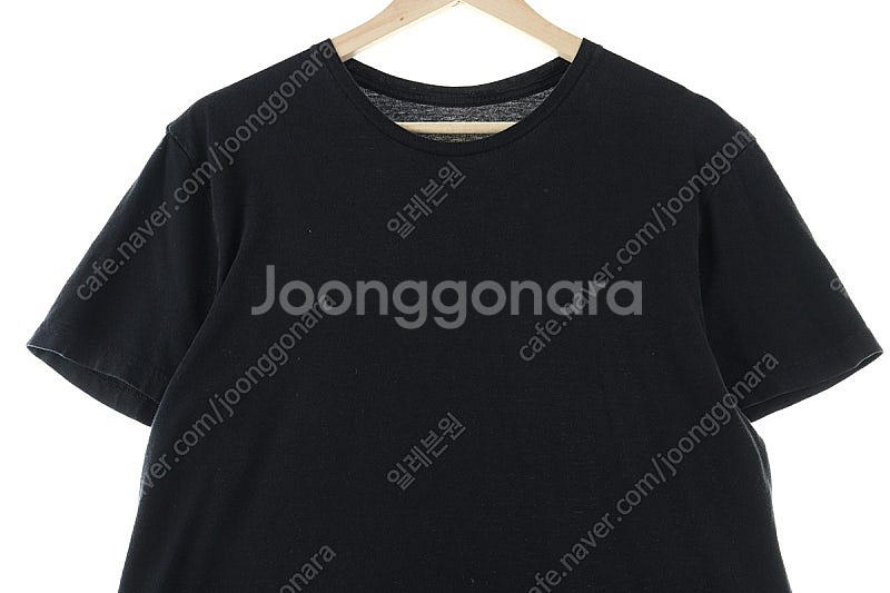 (M) 폴로 랄프로렌 반팔 티셔츠 데미지 블랙 면--1