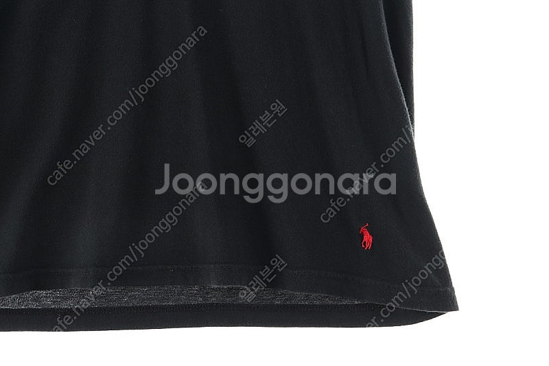 (M) 폴로 랄프로렌 반팔 티셔츠 블랙 면 무지 기본핏--2