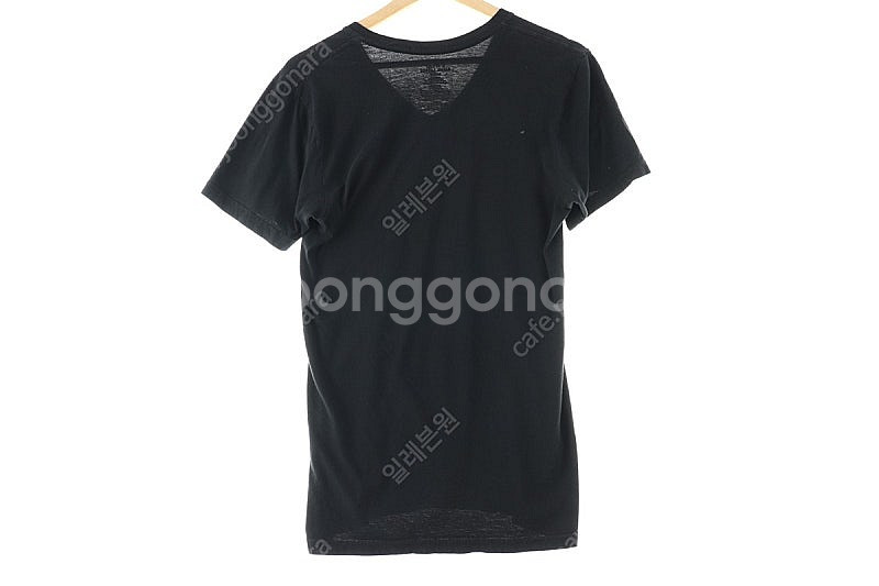 (M) 폴로 랄프로렌 반팔 티셔츠 블랙 면 무지 기본핏--4