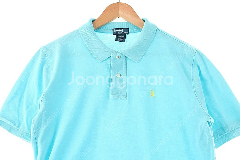 W(XL) 폴로 랄프로렌 반팔 카라 티셔츠 뒷목 데미지...--1