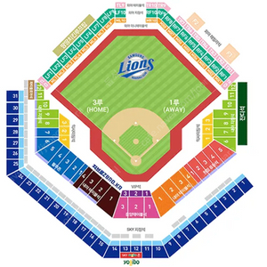 9월 1일(일) 삼성 라이온즈 vs KIA(기아) 타이거즈 1루 익사이팅 1구역 4연석