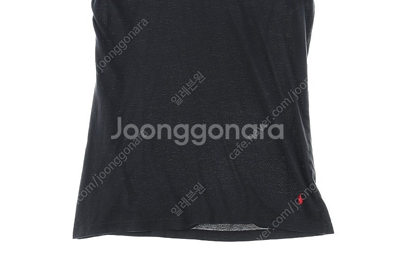 (M) 폴로 랄프로렌 반팔 티셔츠 데미지 블랙 무지 기...--3