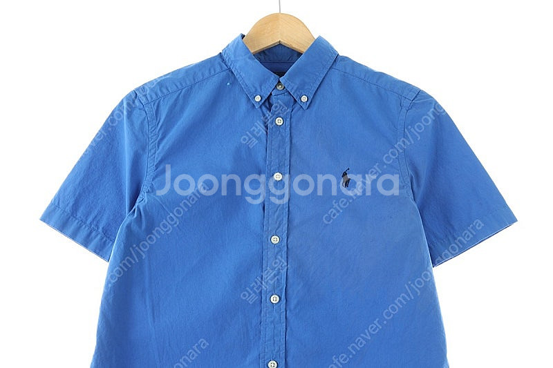 (M-L) 폴로 랄프로렌 반팔셔츠 남방 부분이염 무지 ...--1