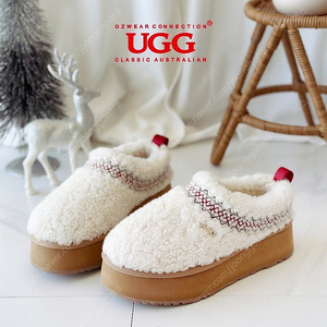 어그부츠 어그슬리퍼 UGG 오즈웨어 시드니 시어링 플랫폼 슬리퍼 4CM