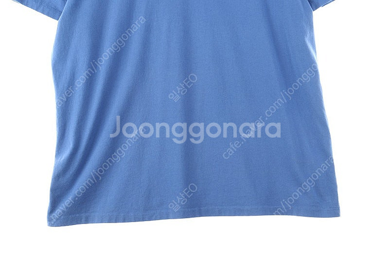 (XL) 폴로 랄프로렌 반팔 티셔츠 작은데미지 블루 면--2