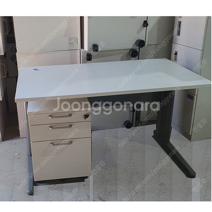 창고정리중 -중고코아스책상w1200-700 서랍세트 보...--0