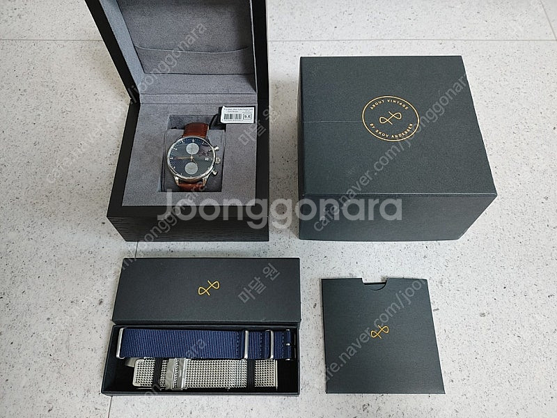 스코브안데르센 1815 블루터틀 시계 판매합니다.--0