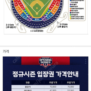 9/1 일요일 두산 롯데 중앙 테이블석 2연석