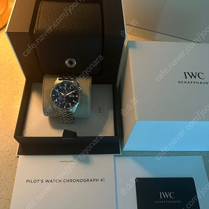 IWC 크로노그래프 41 청판 브레이슬릿 모델 새상품급 팝니다 (가장 최근구매)