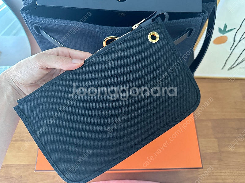 에르메스 에르백31(블랙금장)--5