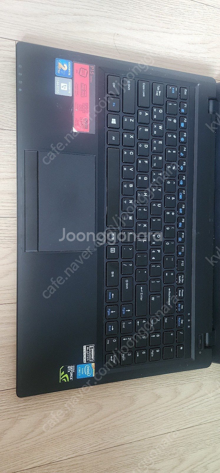 게이밍 기가 노트북 전원 하자있는 i7 4710mq 팝...--0