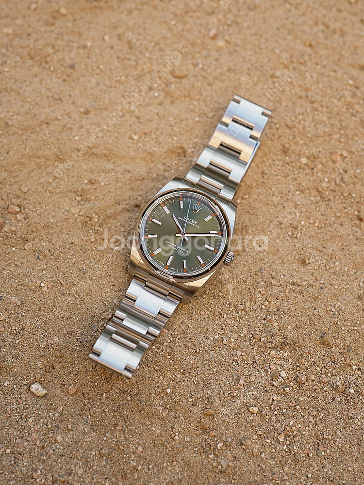 롤렉스 OP 34 114200 올리브그린--0