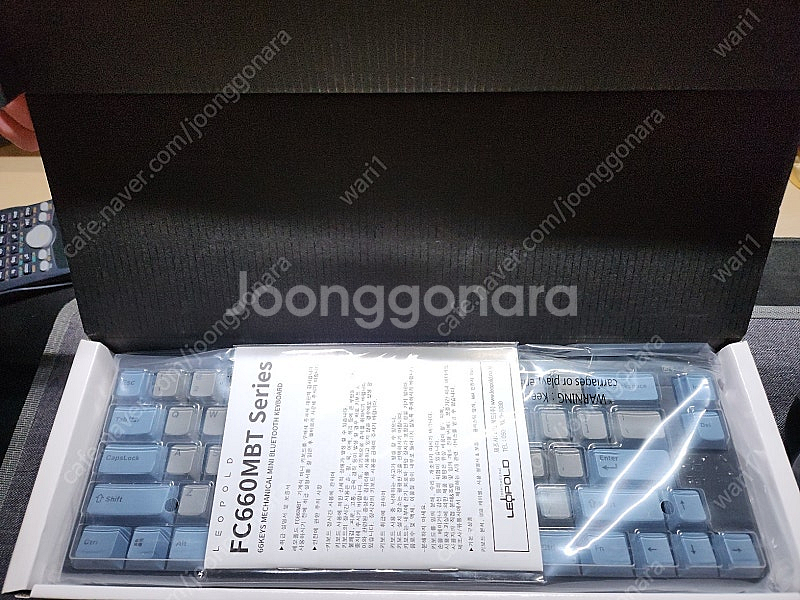 레오폴드 FC660MBT 영문 적축 그레이블루 팔아요~--2