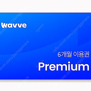 wavve웨이브 6개월 프리미엄 이용권