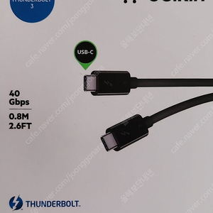 [미개봉품] ﻿벨킨 Thunderbolt 3 Type C to C 케이블 (F2CD084bt0.8M)﻿ 팝니다.