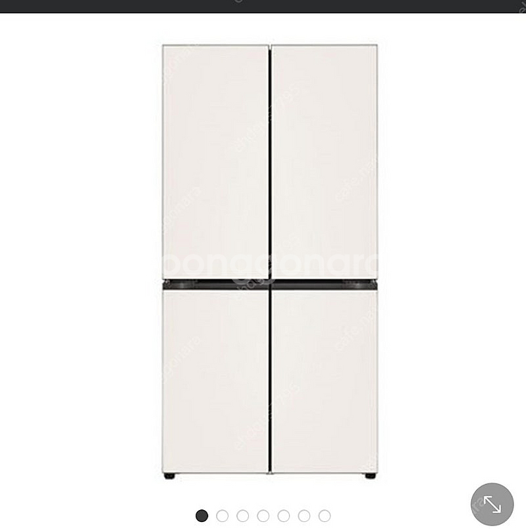 Lg 냉장고 패널 크림화이트 색상 이쁨--0