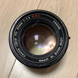 캐논 빈티지렌즈 CANON FD 50mm f1.4 SSC 택배비포함 7만원 (B+급)